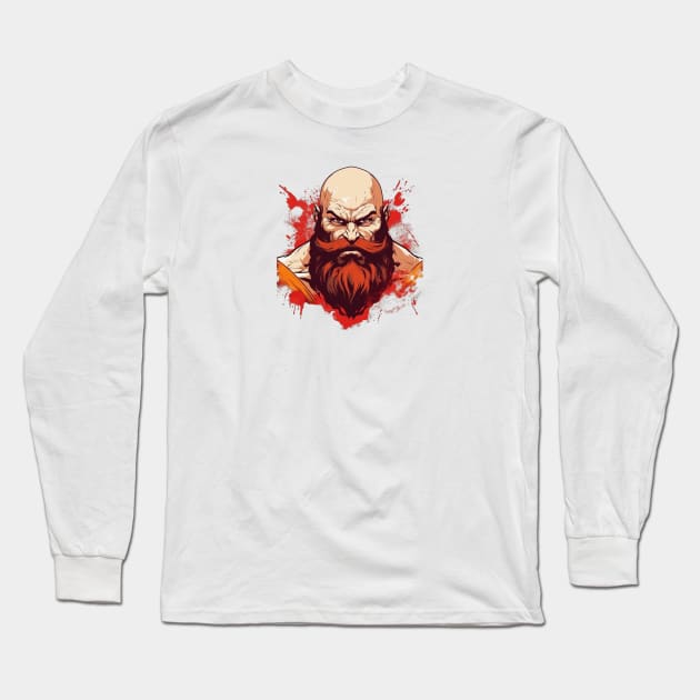 Zangief from Street Fighter Design Long Sleeve T-Shirt by Labidabop